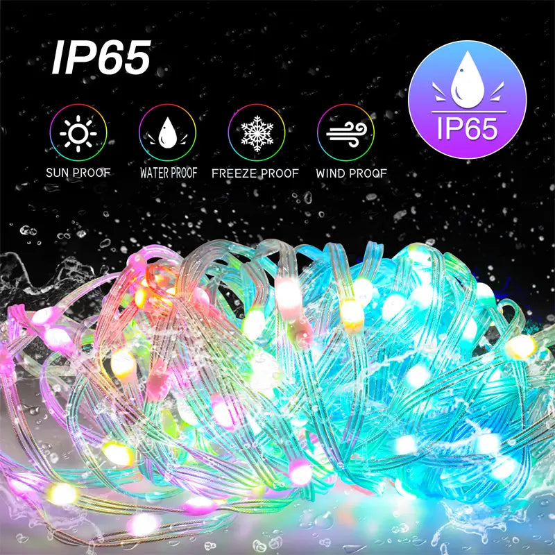 RGB Smart Fairy String Lights – App Controlled