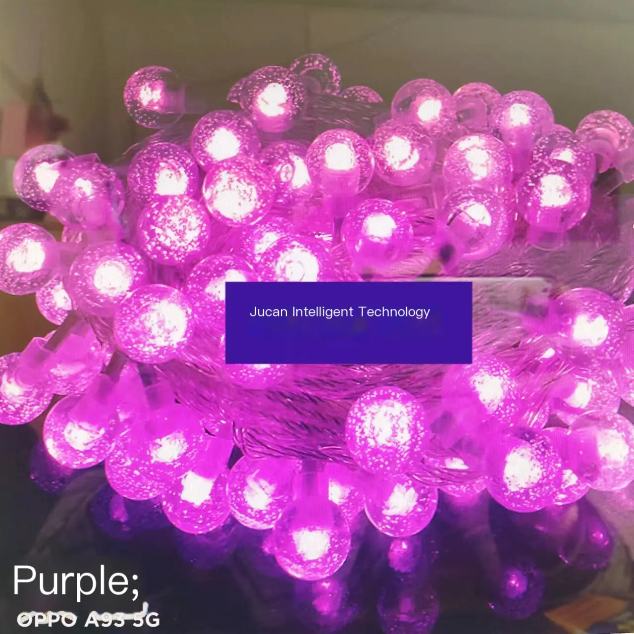 AuroraGlow Solar Crystal Ball String Lights – 8 Lighting Modes