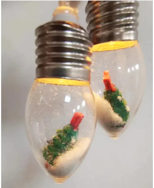 Holiday Charm LED Ornament String Lights — Snowman & Santa Edition