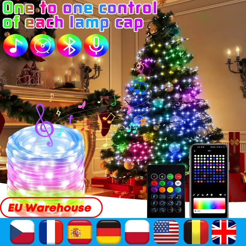 RGB Smart Fairy String Lights – App Controlled