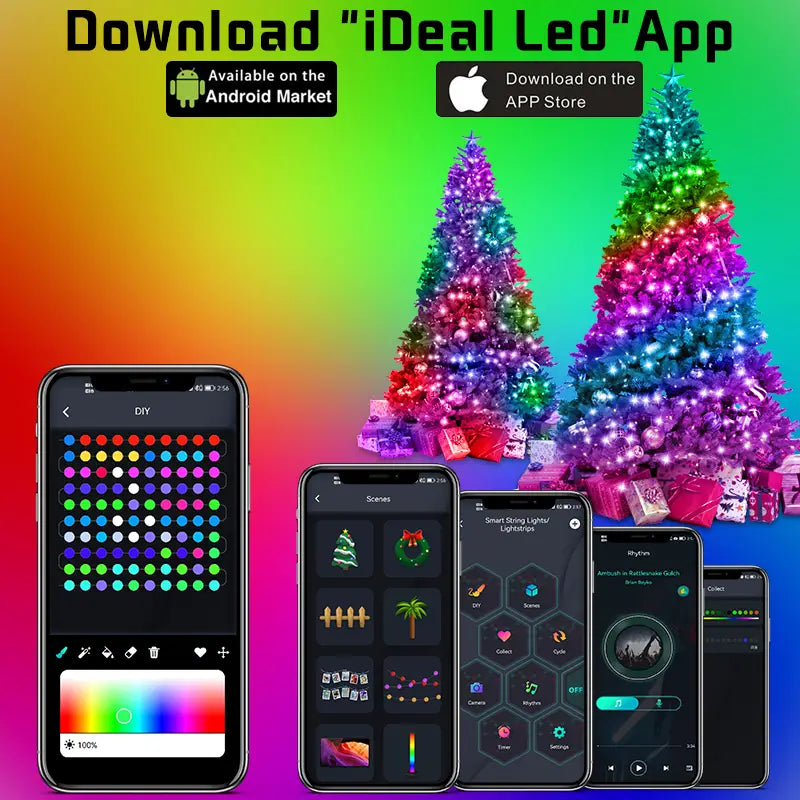 RGB Smart Fairy String Lights – App Controlled
